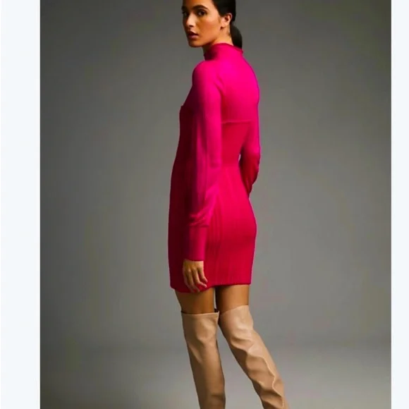 Dresses | By Anthropologie Hot Pink Dress | Poshmark
